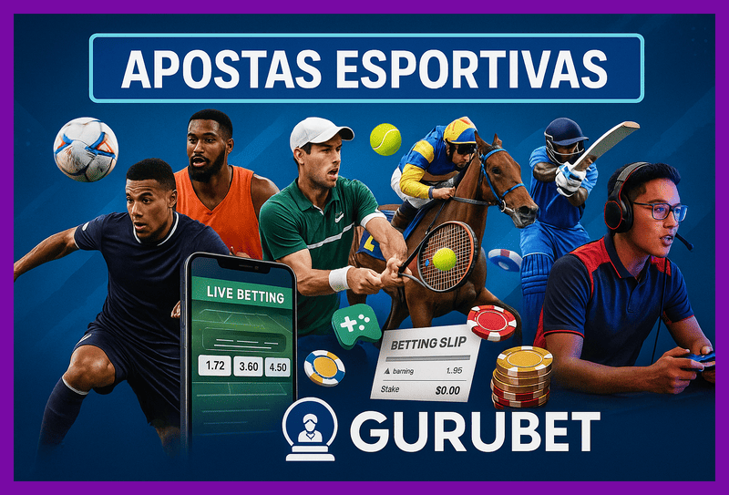 Apostas esportivas no cassino online GURUBET